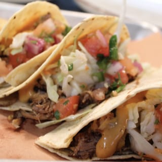 BOOM BOOM PULLED PORK TACOS