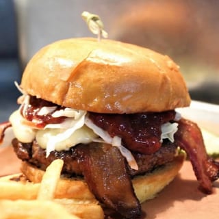 CRANBERRY BACON BRIE BURGER